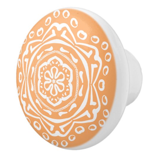 Melon Mandala Keramische Knop (Rechts)