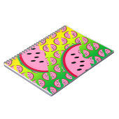 Melon Mania Fun Regenboog Watermeloen Patroon Notitieboek (Linkerzijde)