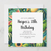 Melon Medley: Een levendige wijngaard patchwork Kaart (Achterkant)