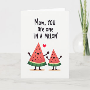 Melon Moeder Puns Kunstkaart Kaart