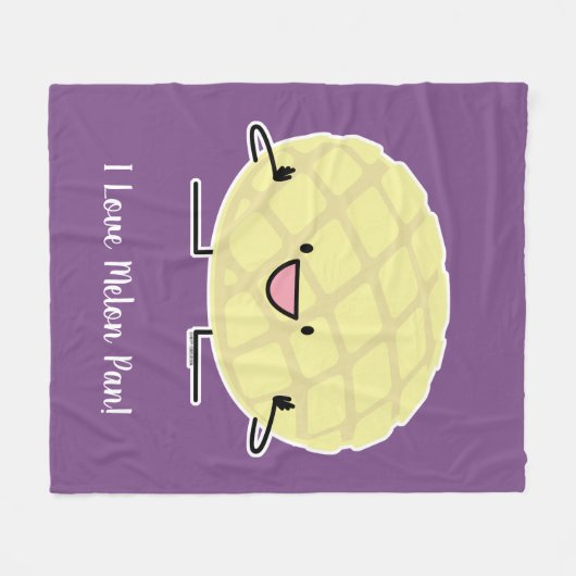 Melon Pan Japanse concha Patisserie Fleece Deken (Voorkant (Horizontaal))
