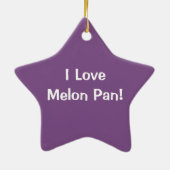 Melon Pan Japanse concha patisserie Keramisch Ornament (Achterkant)