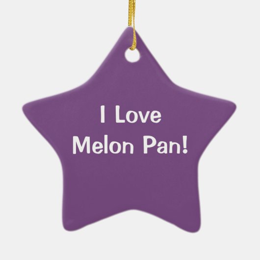 Melon Pan Japanse concha patisserie Keramisch Ornament (Achterkant)
