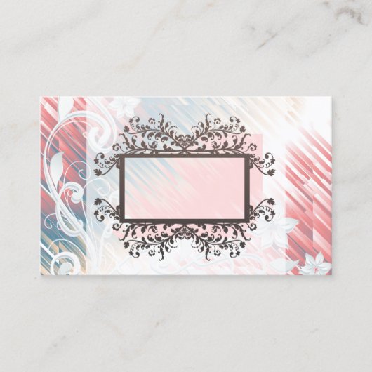 Melon Rainbow Boxed Floral Visitekaartjes (Voorkant)