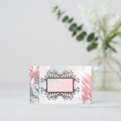 Melon Rainbow Boxed Floral Visitekaartjes (Staand voorkant)