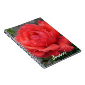 Melon Red Rose Flower Art Journal Notitieboek (Rechterzijde)