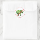 Melon Rhinos is verboden. Ronde Sticker (Tas)