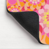 Melon Shades Floral Achtergrond Muismat (Hoek)