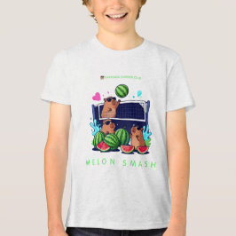Melon Smash Capybara Zomerclub – Schattige Capybar Tri-Blend Shirt