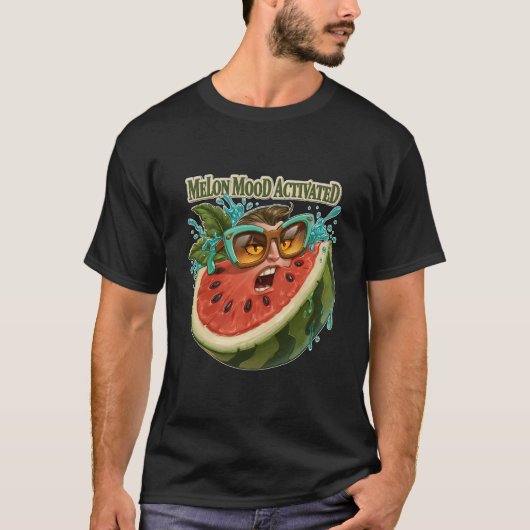 Melon Stemming Activerend Grappig Watermeloen Gezi T-shirt (Voorkant)