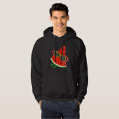 Melon Summer Fruit Sunbril on Watermelon Hoodie (Voorkant volledig)