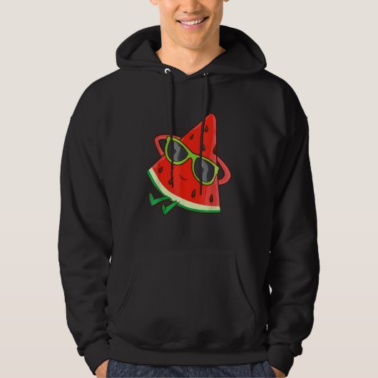 Melon Summer Fruit Sunbril on Watermelon Hoodie (Voorkant)
