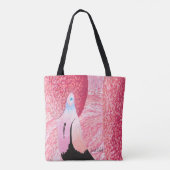 Melon the Flamingo Canvas tas (Achterkant)