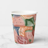 Melon Verjaardag - Zomervibes Papieren Bekers (Achterkant)