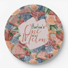 Melon Verjaardag - Zomervibes Verjaardagsgunst Papieren Bordje