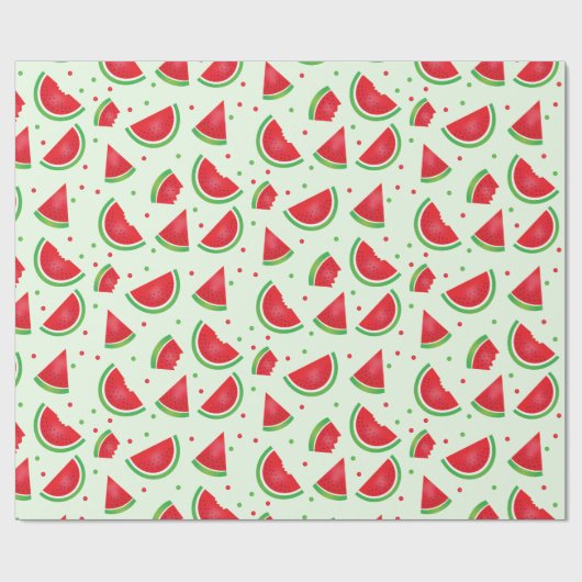 Melon Watermelon Fruit Pattern Cadeaupapier (Vlak)