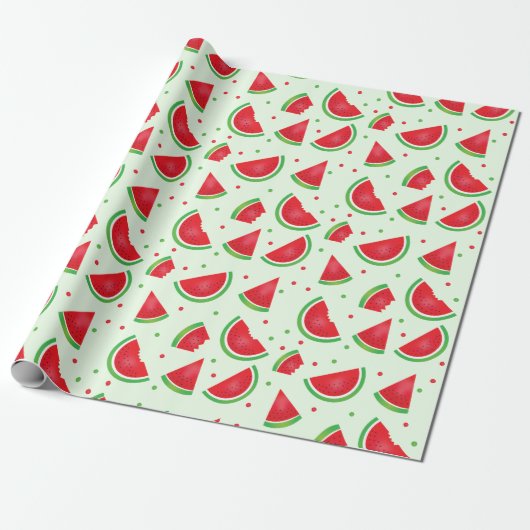 Melon Watermelon Fruit Pattern Cadeaupapier (Uitgerold)