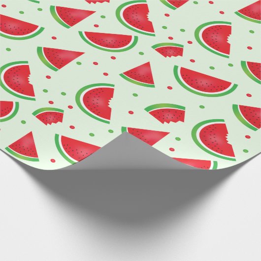 Melon Watermelon Fruit Pattern Cadeaupapier (Hoek)