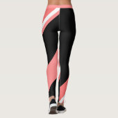 Melon Zwart Kleurenblok Vrouwen Leggings (Achterkant)