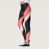 Melon Zwart Kleurenblok Vrouwen Leggings (Links)