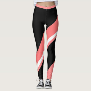 Melon Zwart Kleurenblok Vrouwen Leggings