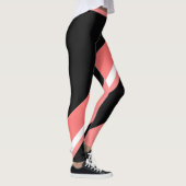 Melon Zwart Kleurenblok Vrouwen Leggings (Rechts)