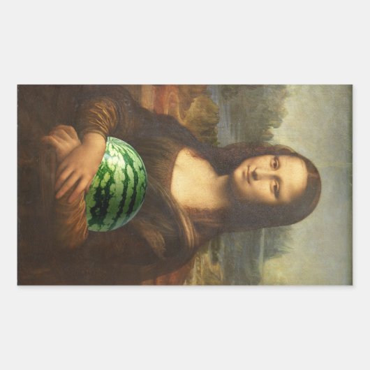 Melona Lisa Rechthoekige Sticker (Voorkant)