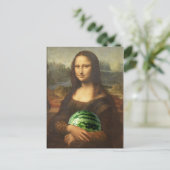 Melona Lisa wil Happy National Watermelon Day Briefkaart (Staand voorkant)