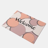 Melonballen ontwerp monochroom deurmat (Schuin)