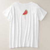 Meloncholie Grote Maat T-shirt (Design achterkant)