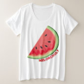 Meloncholie Grote Maat T-shirt (Design voorkant)