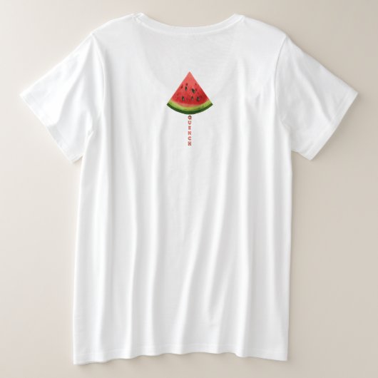 Meloncholie Grote Maat T-shirt (Design achterkant)