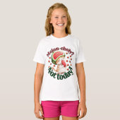 Meloncholie? Niet vandaag! - Schattigee kat met wa T-shirt (Voorkant volledig)