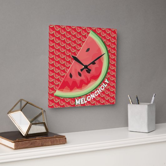 Meloncholie Vierkante Klok (Kantoor)