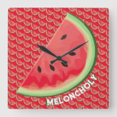 Meloncholie Vierkante Klok (Voorkant)
