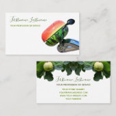 Melonfiets van de melofiel van verse vruchten visitekaartje (Voorkant / Achterkant)