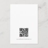 Melonroze Minimale lebv QR-code Weddenschap Detail Informatiekaartje (Achterkant)