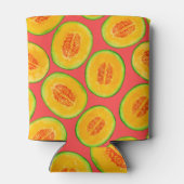 Melonsnijdsels waterverf patroon blikjeskoeler (Achterkant)