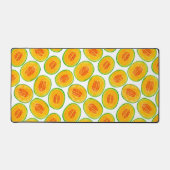 Melonsnijdsels waterverf patroon bureaumat (Voorkant)