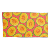 Melonsnijdsels waterverf patroon kussensloop (Achterkant-Rechts)