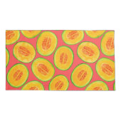 Melonsnijdsels waterverf patroon kussensloop (Achterkant-Links)