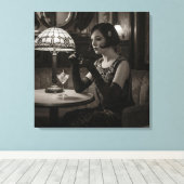 Melopee, door Natasha Us Canvas Afdruk (Insitu (Houten vloer))