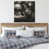 Melopee, door Natasha Us Canvas Afdruk (Insitu (Slaapkamer))