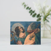 Melozzo da Forli - Engel speelt het luit Briefkaar Briefkaart (Staand voorkant)