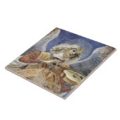Melozzo Renaissance Angel Art Tile of Trivet Tegeltje (Zijkant)