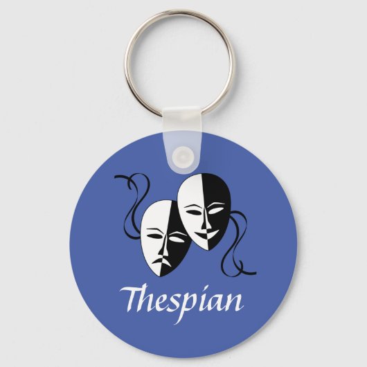 Melpo Thespian-maskers Sleutelhanger (Voorkant)