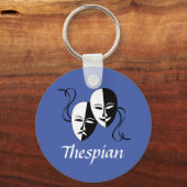 Melpo Thespian-maskers Sleutelhanger (Voorkant)