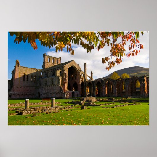 Melrose Abbey, Schotland Poster (Voorkant)