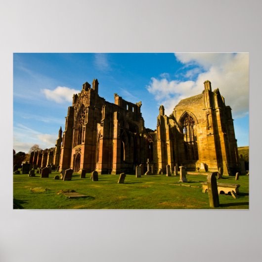 Melrose Abbey, Schotland Poster (Voorkant)