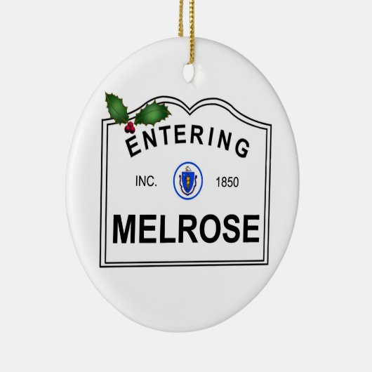 Melrose MA Keramisch Ornament (Rechts)